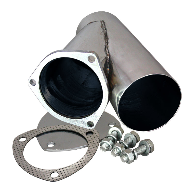 QTP 10400 4in Weld-On QTEC Exhaust Cutout Y-Pipe