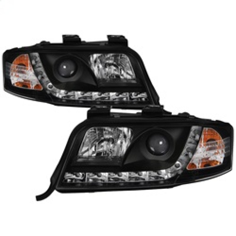 Spyder 5008657 fits Audi 02-04 A6 Projector Headlights Halogen Model Only - DRL