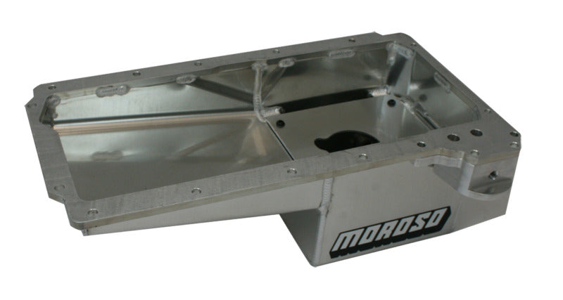 Moroso 21151 GM LS/ COPO Camaro (w/Rear Sump) Fabricated Drag Race Baffled 7qt 7