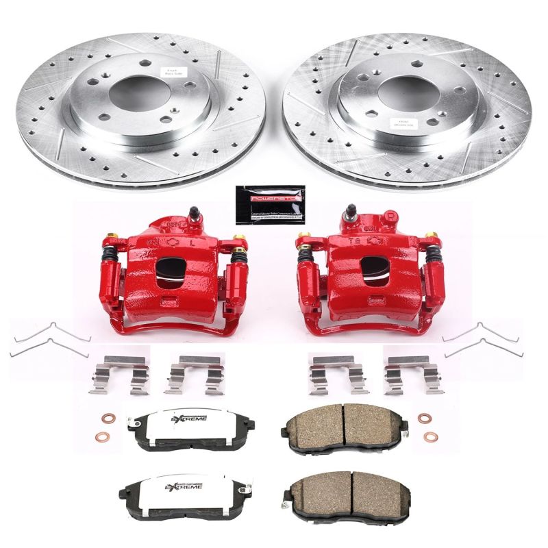 PowerStop fits Nissan Maxima Front Z26 Street Warrior Brake Kit w/Calipers