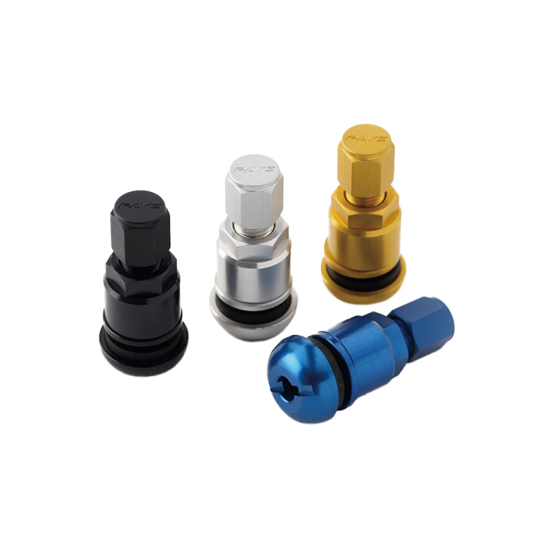 Rays WHSVB High Speed Air Control Valve Stem (Set of 4 + Valve Tool) - Black