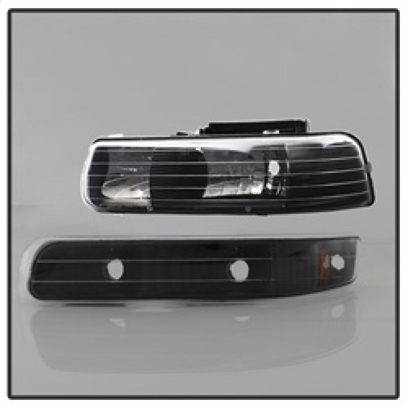 5064219 Xtune fits Chevy 00-06 TahOE Amber Crystal Headlights w/ Bumper Lights