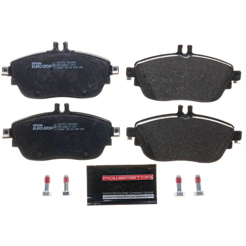 PowerStop fits Mercedes-Benz 15-19 GLA250 Euro-Stop ECE-R90 Front Brake Pads