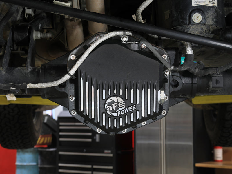 aFe 46-71460B fits Ford Bronco Raptor 22-25 V6-3.0L POWER Pro Series Rear Differential Cover Black w/ Machined Fins