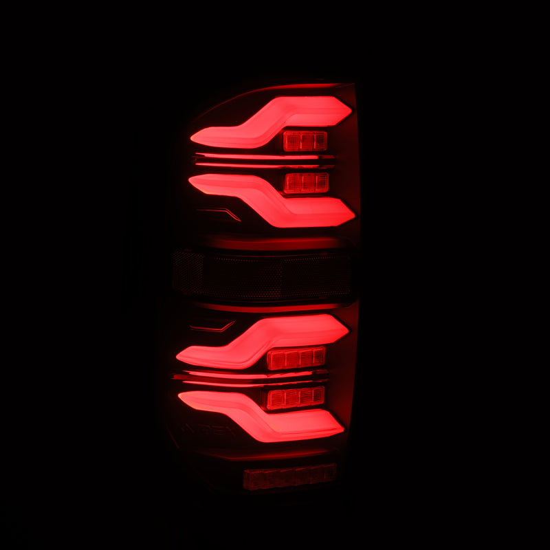 AlphaRex 672030 fits Toyota 14-21 Tundra LUXX LED Taillights Alpha Blk w/Activ