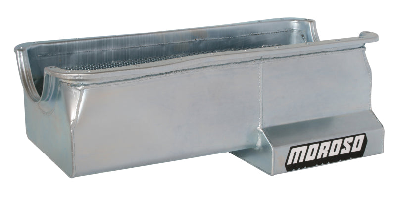 Moroso 20614 fits Ford 29-46 40 (w/Rear Sump) Wet Sump 7qt 8.5in Steel Oil Pan