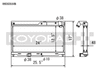 Koyo HH060644N 93-95 fits Mazda RX-7 1.3L Turbo N-FLO (Dual Pass) Radiator