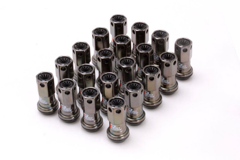 Project Kics WRIF03CK 12X1.25 R40 Iconix Classical Lug Nuts w/ Black Plastic Cap - 20 - No Locks
