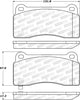 Stoptech 308.0968 Street Brake Pads