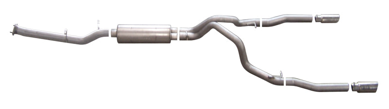 Gibson 65631 fits Chevrolet 07-10 Silverado 2500 HD LT 6.0L 2.25in Cat-Back Dua