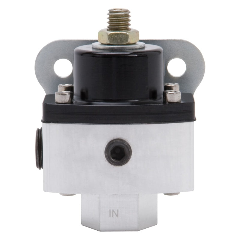Edelbrock 8190 Fuel Pressure Regulator 4-1/2 to 9 PSI Satin Finish