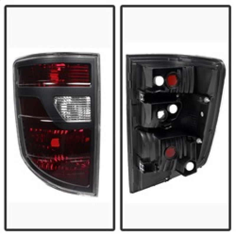 9033193 Xtune fits Honda 06-08 Ridgeline Pickup OEM Style Tail Lights Red Smok