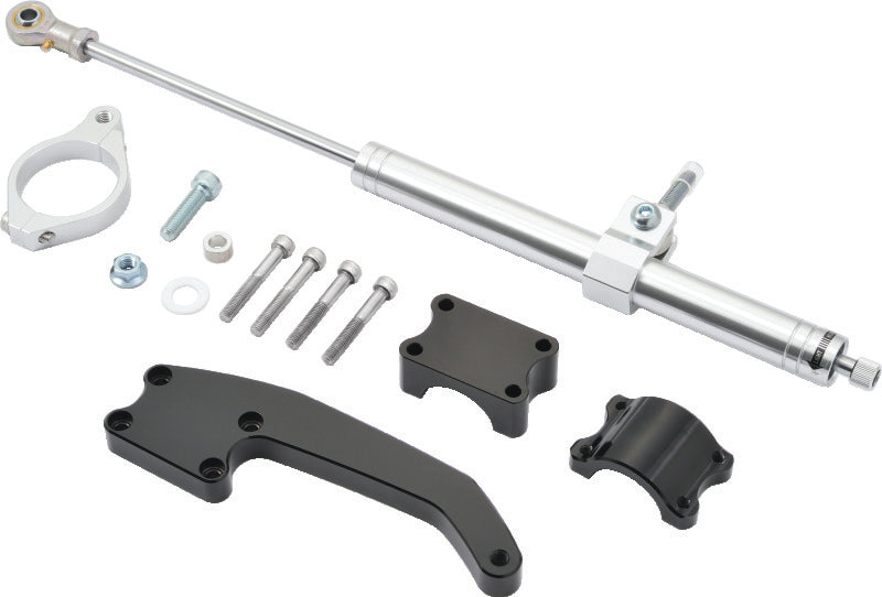 Twin Power 601807 17-Up FLH FLT Models Satin Finish Steering Damper Kit