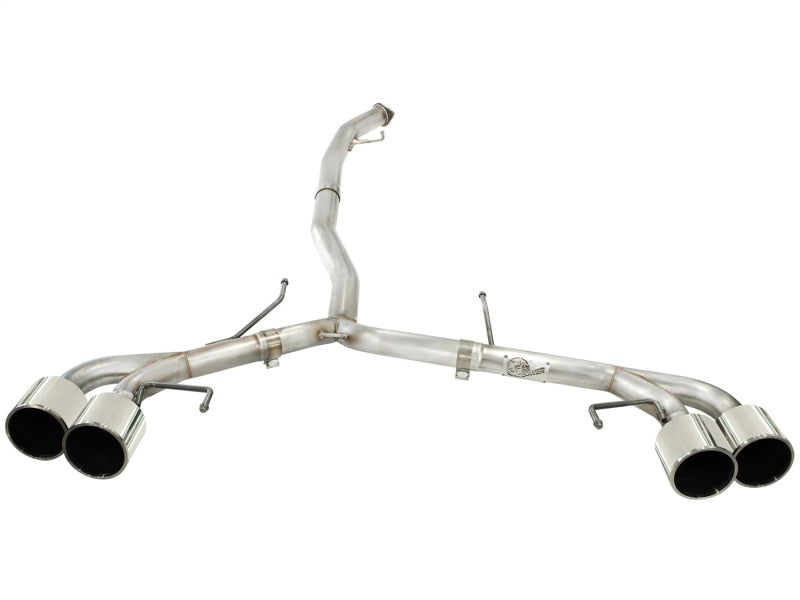 AFE 49-36108-P 3in SS Exhaust Cat-Back 09-14 fits Nissan GTR V6 3.8L Polished