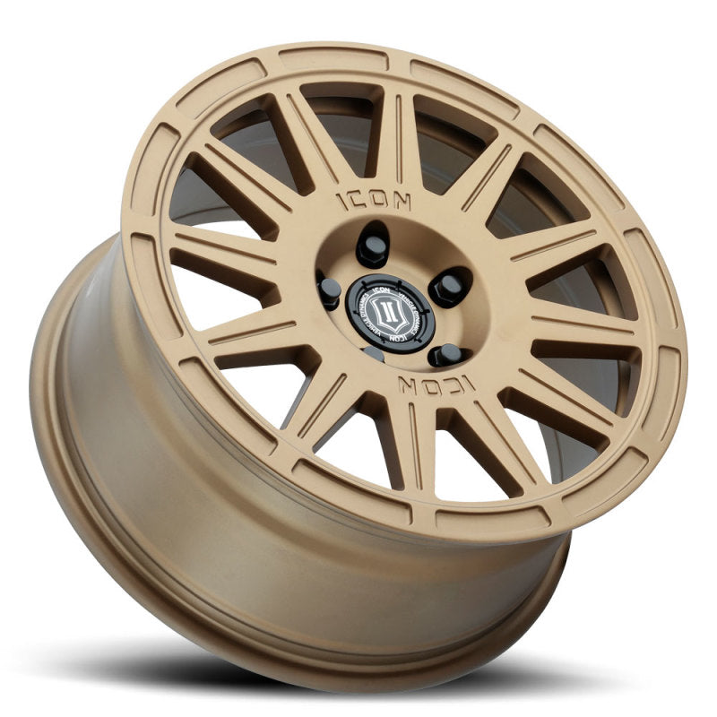 ICON 7017805060SG Ricochet 17x8 5x100 38mm Offset 6in BS Satin Gold Wheel