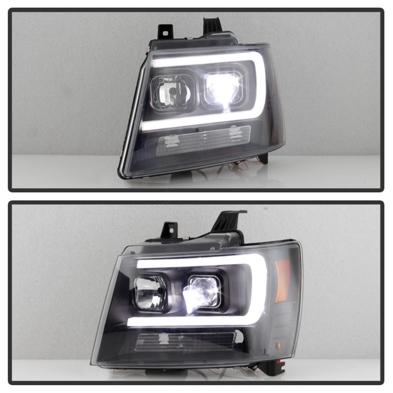 Spyder 5087515 fits Chevy 07-14 Suburban 1500/2500 Tahoe 07-14 LED Headlights B