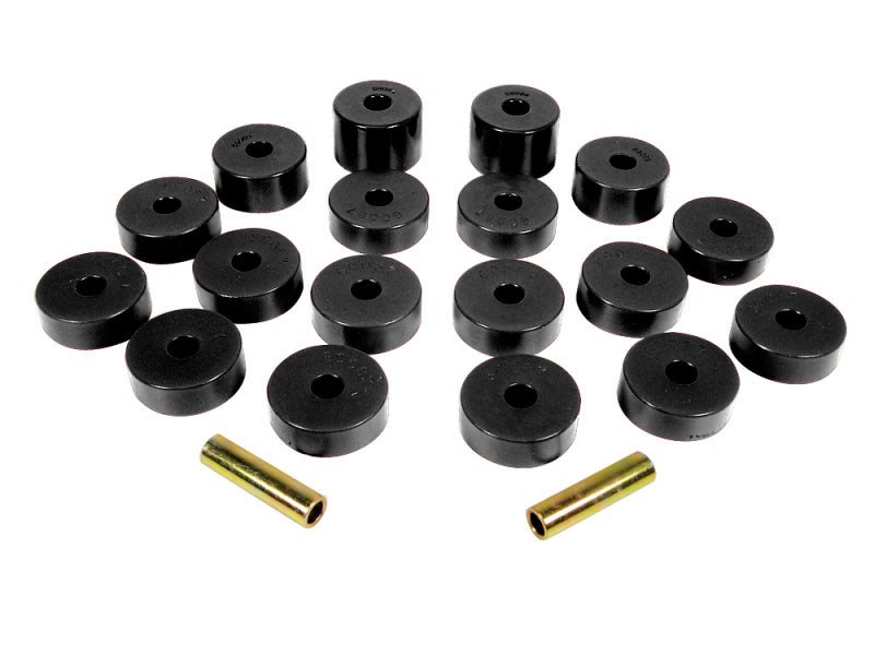 Prothane 1-109-BL fits Jeep 74-75 CJ5 Body Mounts - Black