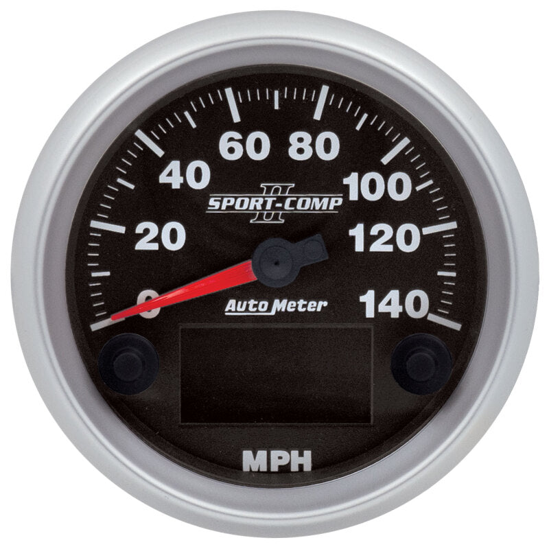 AutoMeter 880828 Autometer Sport-Comp II 3-3/8in 140MPH SPN 84 Speedometer
