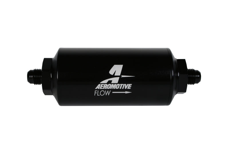 Aeromotive 12347 In-Line Filter - (AN-6 Male) 10 Micron Fabric Element Bright D