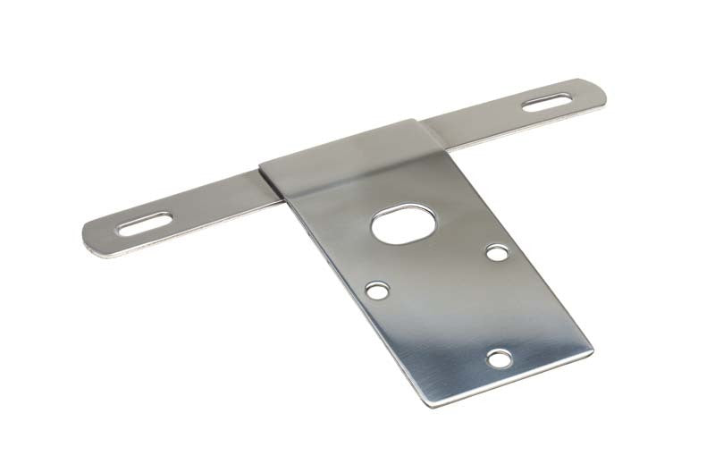 Kentrol 30472 fits Jeep 76-86 CJ License Plate Bracket - Polished Silver