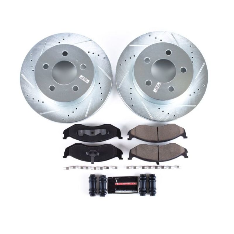 PowerStop K2152 fits Jeep 99-01 Cherokee Front Z23 Evolution Sport Brake Kit