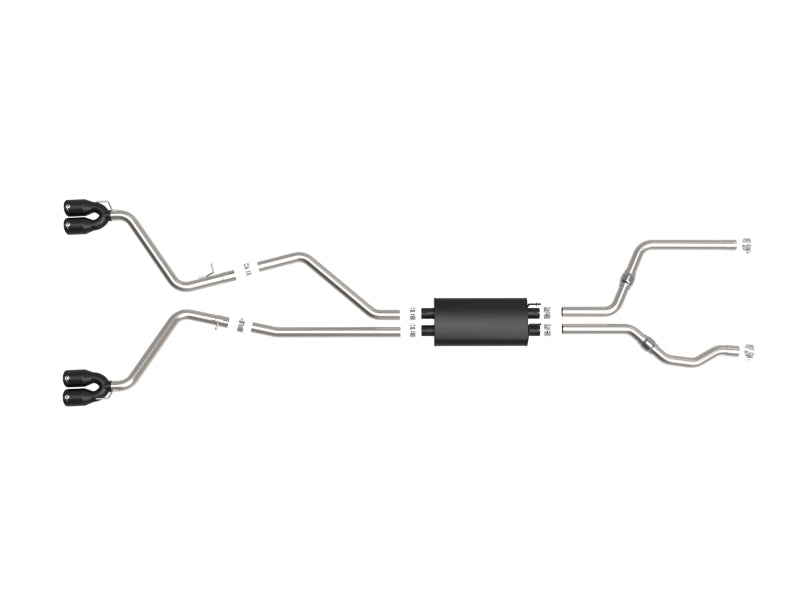 AFE 49-33139-B orce-Xp 2.5in. 304 SS C/B Exhaust 20-21 fits Ford Explorer V6-3.