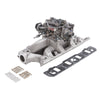 Edelbrock 2033 Manifold And Carb Kit Performer RPM Air-Gap Small Block fits Ford 289-302 Natural Finish