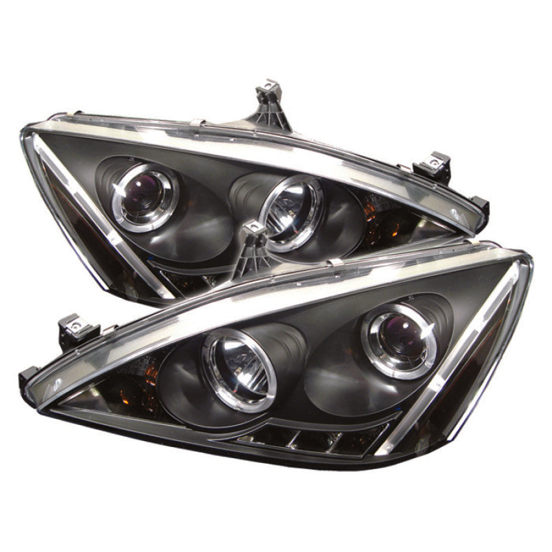 Spyder 5010636 fits Honda 03-07 Accord Projector Headlights LED Halo Amber Refl