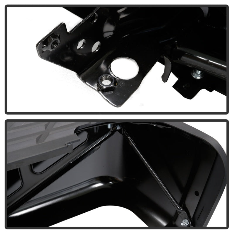SPYDER 9047091 xTune 07-13 fits Chevy Silverado 1500 w/Parking Sensor OEM Style Steel Rear Bumper - BLK RB-CS07-SET-WS-B