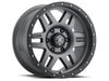 ICON 1417858347TT Six Speed 17x8.5 6x5.5 0mm Offset 4.75in BS 108mm Bore Titanium Wheel