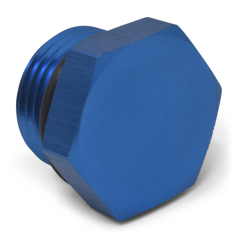 Russell 660300 Performance -12 AN Straight Thread Plug (Blue)