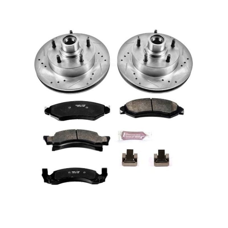 PowerStop K2578 1986 fits Ford E-150 Front Z23 Evolution Sport Brake Kit
