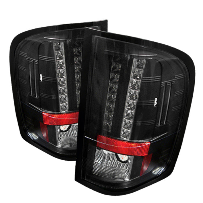 Spyder 5001771 fits Chevy 07-13 Silverado LED Tail Lights Blk ALT-YD-CS07-LED-B