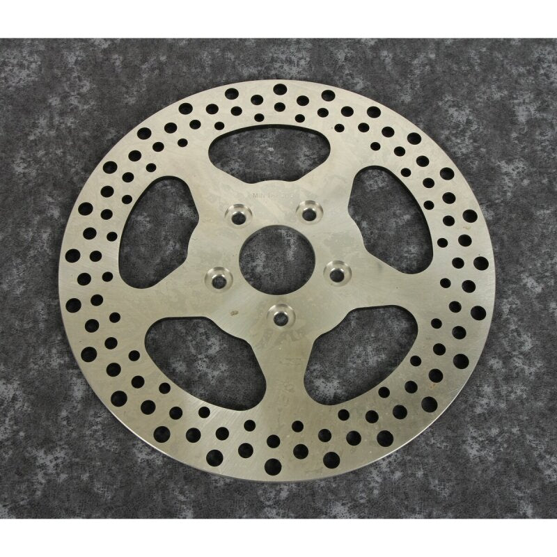 Bikers Choice 619968 79-99 Big Twin & XL 11.5 Inch Rear 5 Spoke Drilled Stainle