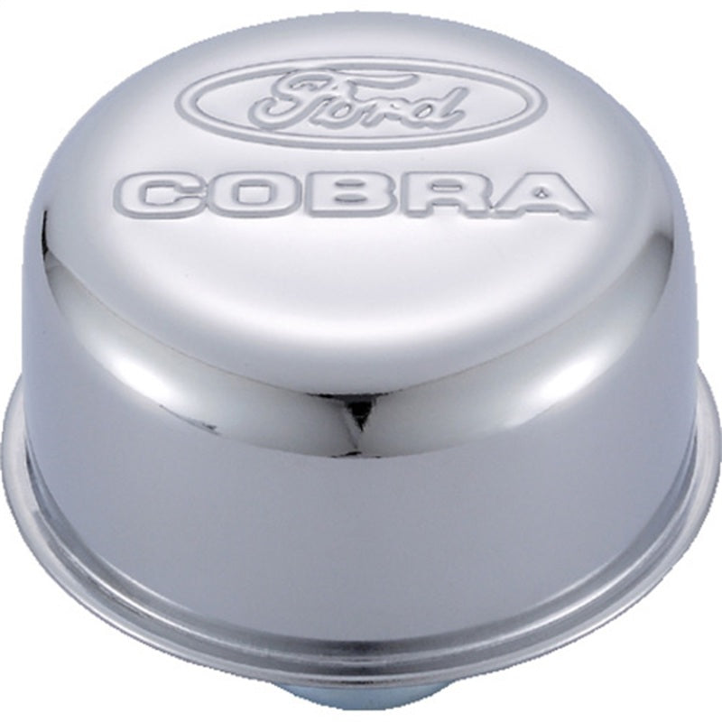 Ford Racing 302-225 Racing Chrome Breather Cap w/ Ford Cobra Logo