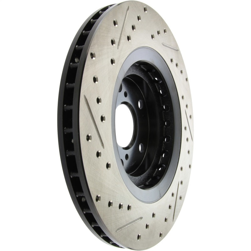 Stoptech 127.44158L Sport Drilled & Slotted Rotor - Front Left