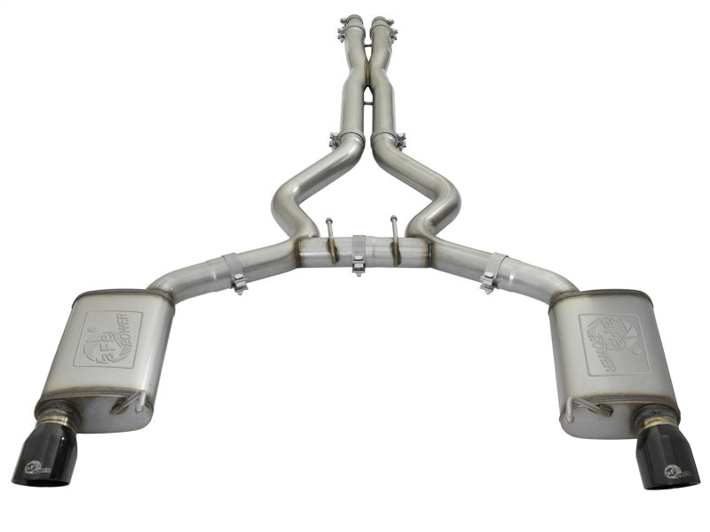 AFE 49-33072-1B rce XP 3in 304 SS Cat-Back Exhausts w/ Black Tips 15-17 fits Fo