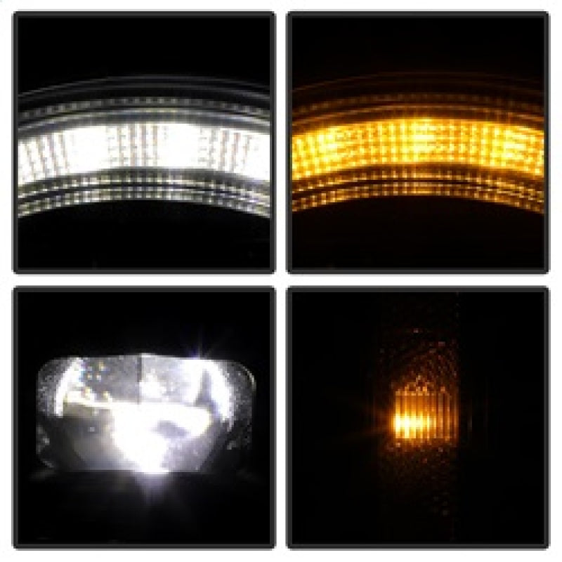 Spyder 21-24 Ford Bronco High-Power LED Headlights - Black (PRO-YD-FB21LEDAP-SEQSBGR-BK)
