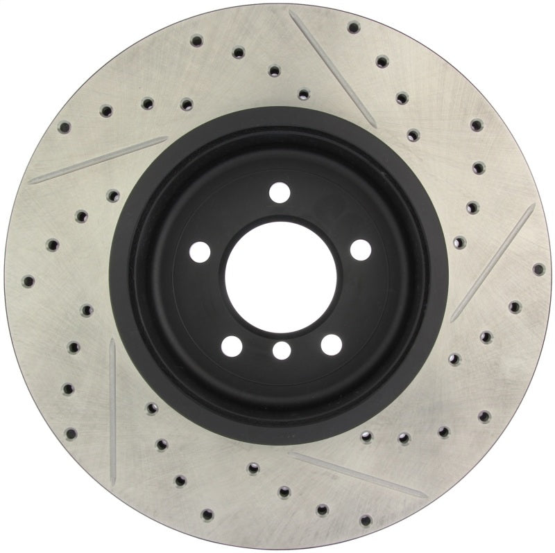 Stoptech 127.34071R 08-09 BMW 535 Series / 04-09 545i/550i/645Ci/650i Slotted & Drilled Right Front Rotor