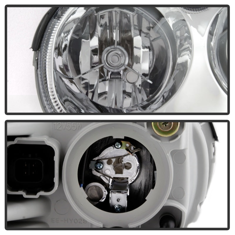 xTune 9042744 02-05 fits Hyundai Sonata OEM Style Headlights - Chrome (HD-JH-HY