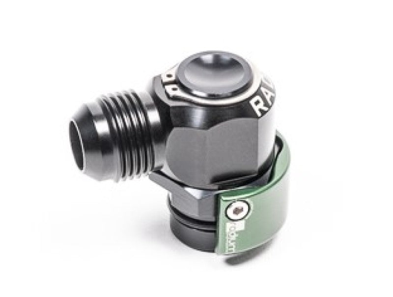 Radium Engineering 20-0748 Radium V2 Quick Connect 19mm Male to 10AN Male 90 Deg