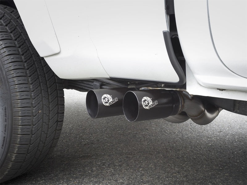 AFE 49-46032-B Exhausts Cat-Back SS 16 fits Toyota Tacoma V6-3.5L w/ Black Tips