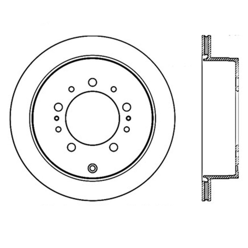 Stoptech 127.44157L Slotted & Drilled Sport Brake Rotor