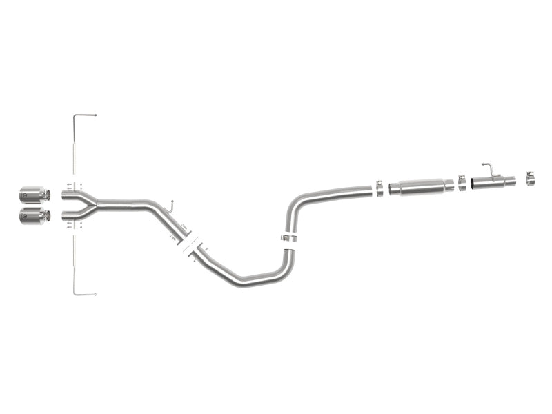 AFE 49-37011-P Exhaust Cat-Back 19-20 fits Hyundai Veloster 304SS Polished Dua