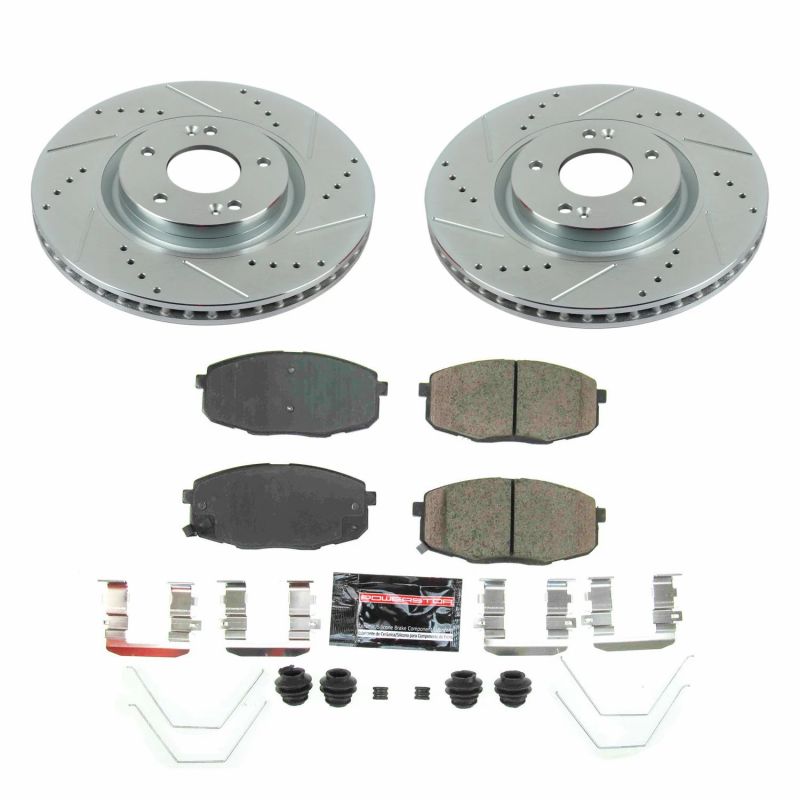 PowerStop K8271 fits Hyundai 19-21 Nexo Front Z23 Evolution Brake Kit