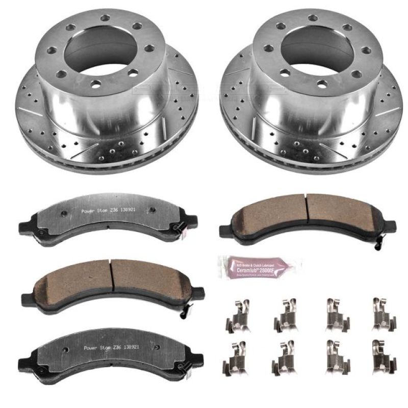 PowerStop K5328 36 03 fits Chevrolet Express 3500 Rear Z36 Truck & Tow Brake Kit