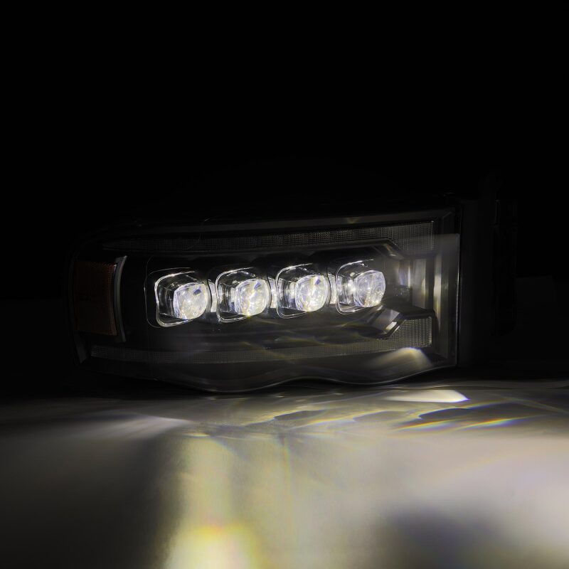 AlphaRex 880564 02-05 fits Dodge Ram 1500 NOVA LED Proj Headlights Plank Styl
