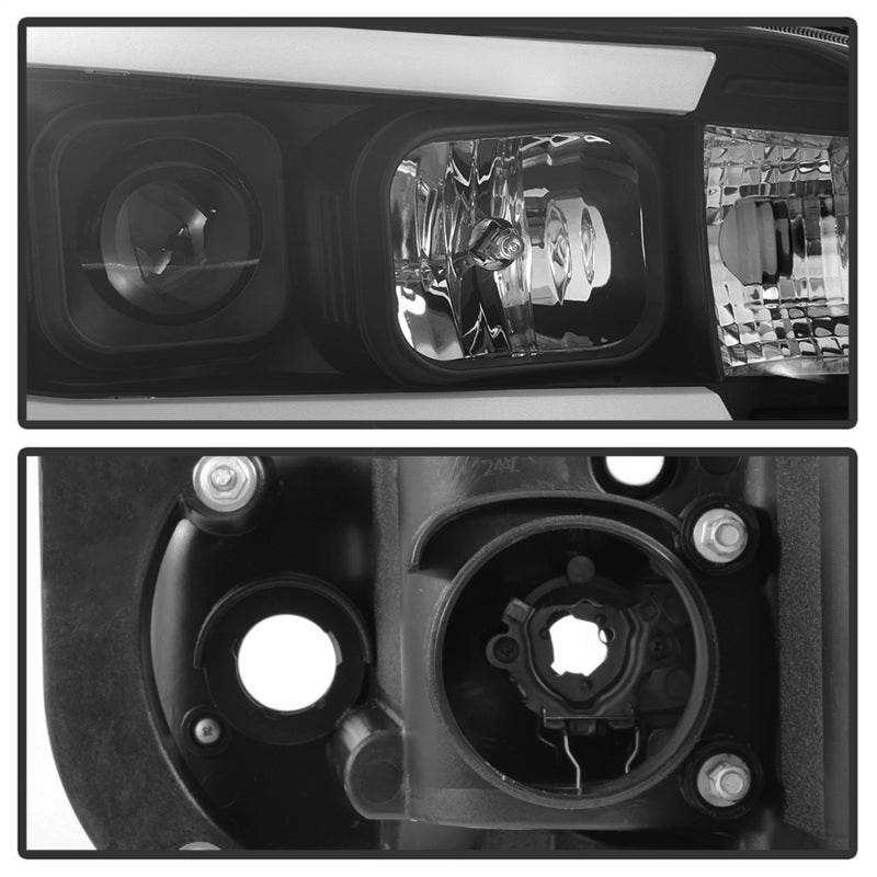 Spyder 5085245 fits Dodge 06-10 Charger Projector Headlights - LED Light Bar -