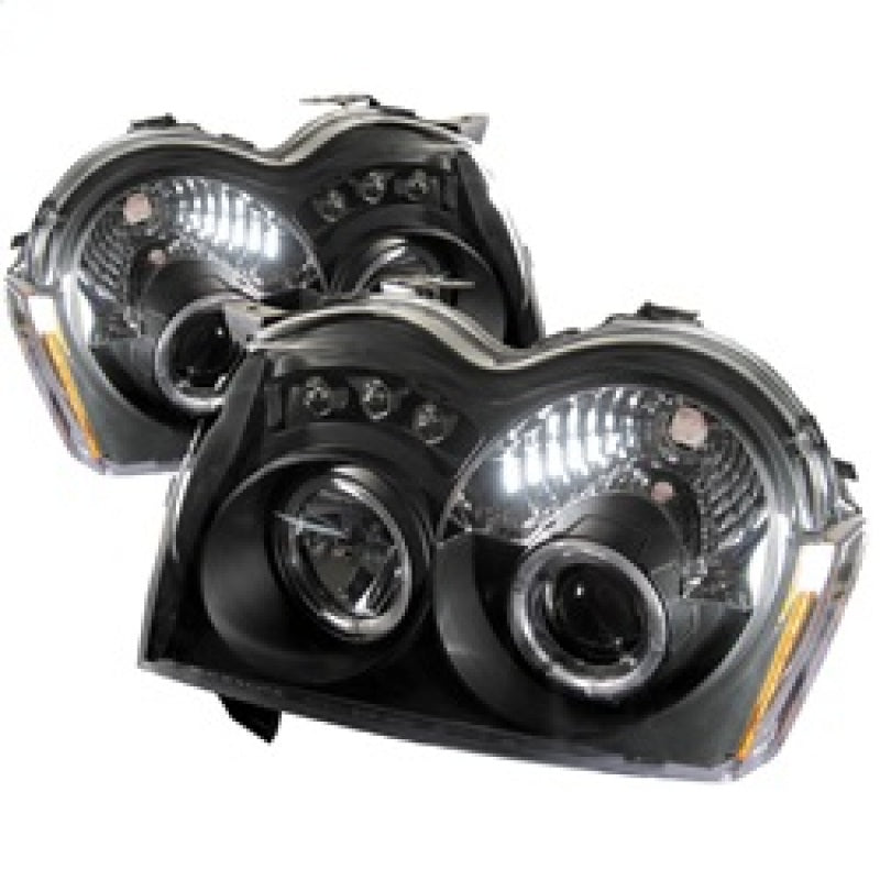 Spyder 5011091 fits Jeep 05-07 Grand Cherokee Projector Headlights LED Halo LED