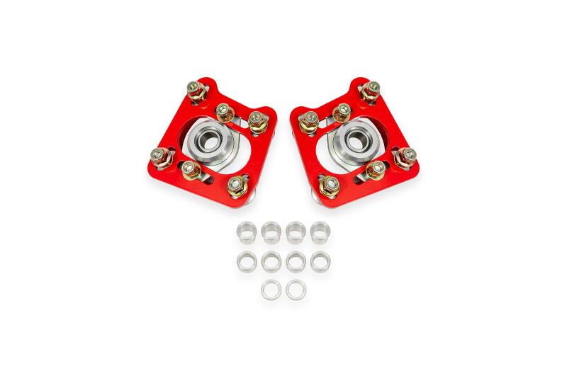 BMR WAK740R 94-04 fits Ford Mustang Steel Caster Camber Plates - Red